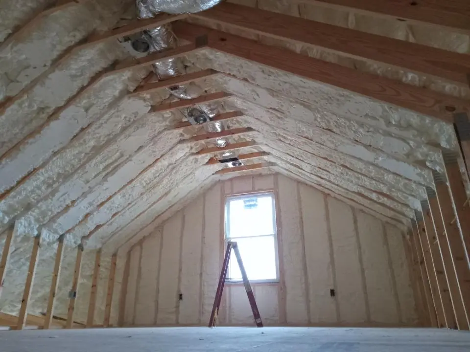 Spray foam roofing application for Crawl Space Insulation project in Waikele